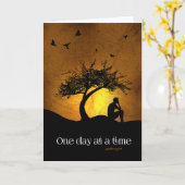 Eén dag per keer (12-staps herstelmannetjes) kaart (Gele Bloem)