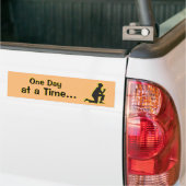 Eén dag per keer AA Recovery Addict Bumpersticker (Op Truck)