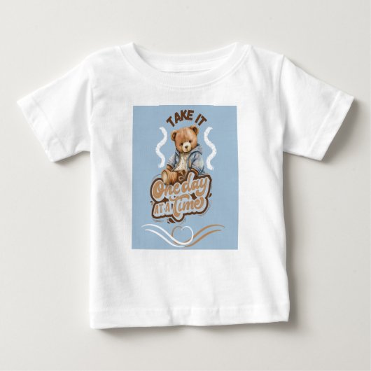 Een dag per keer Baby T-shirt (Voorkant)