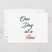 Eén dag per keer briefkaart (Voorkant / Achterkant)