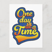 Eén dag per keer feestdagenkaart (Voorkant)