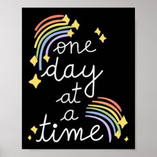 Eén dag per keer geestelijke gezondheidsproblemen  poster