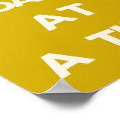 Eén dag per keer/inspirerend prijsopgave poster (Hoek)