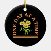 Eén dag per keer keramisch ornament (Achterkant)