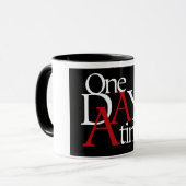 Eén dag per keer mok (Voorkant links)