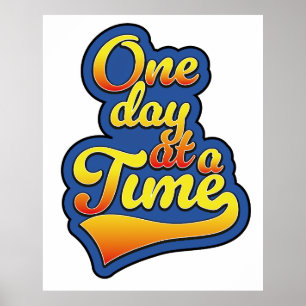 Eén dag per keer poster