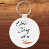 Eén dag per keer sleutelhanger (Voorkant)