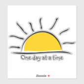 Eén dag per keer sticker (Vel)