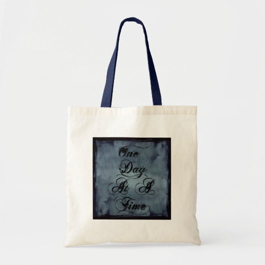 Eén dag per keer tote bag (Voorkant)