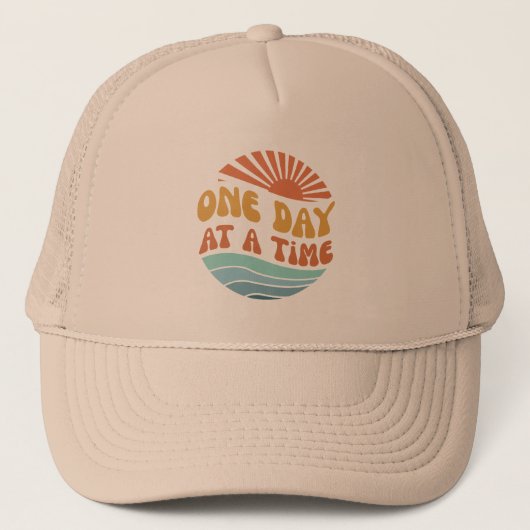 Eén dag per keer trucker pet (Voorkant)