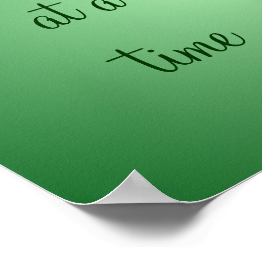 Eén dag per keer Tulp Inspirerend Poster (Hoek)