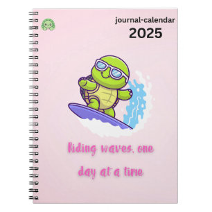 Een dag per keer - Turtle Vibes Gifts Notitieboek