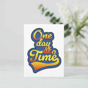 Eén dag tegelijk feestdagenkaart