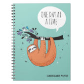 Een dag tegelijk - grappige sleuf notitieboek (Voorkant)