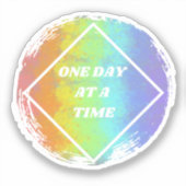 Eén dag tegelijk - na sticker (Voorkant)