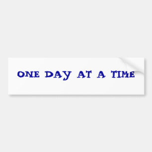 ÉÉN DAG TEGELIJKERTIJD BUMPERSTICKER