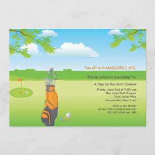 Een dag van de Golfuitnodiging Kaart