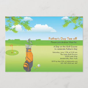Een dag van de uitnodiging van Golf Vaderdag