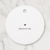 Een dag weg, bruiloft dank u geschenken, Favor Fav Bedankjes Labels (Achterkant)