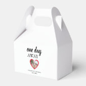 Een dag weg Heart Photo repetitie diner Bedankdoosjes (Voorkant Zijde)