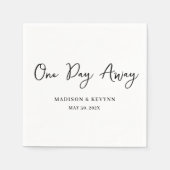 Een dag weg Minimal en Chic | bruiloftsservetten Servet (Voorkant)