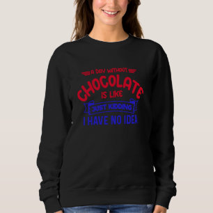 Een dag zonder chocolade is net als een moord op m trui