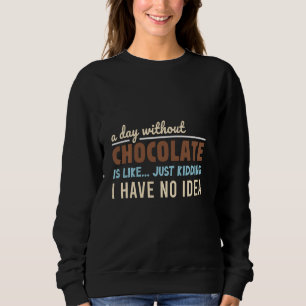 Een dag zonder chocolade is net als een moord op m trui
