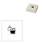 Een dag zonder koffie 	rubberstempel (Gestempeld)