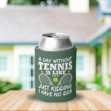 Een dag zonder Tennis Funny Quote op maat