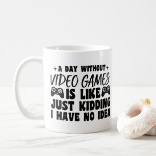 Een dag zonder videogames Gamenliefhebbers Gamer C Koffiemok
