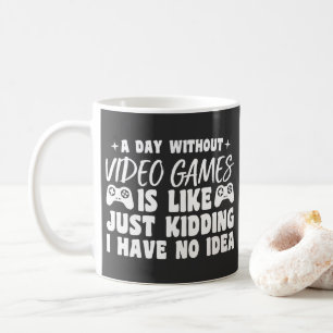 Een dag zonder videogames liefhebbers Gamer Cool Koffiemok