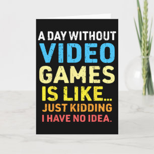 Een dag zonder videospelletjes kaart