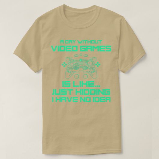 Een dag zonder videospelletjes t-shirt (Design voorkant)