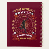 Een dag zonder voetbal is net alsof ik geen idee h planner (Achterkant)