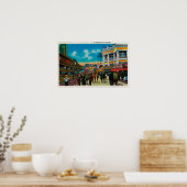 Een dagelijks tafereel op de Pike, Long Beach Poster (Keuken)