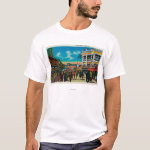Een dagelijks tafereel op de Pike, Long Beach T-shirt