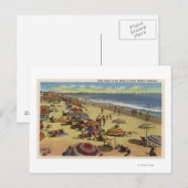 Een dagelijkse scène op het strand briefkaart (Voorkant / Achterkant)