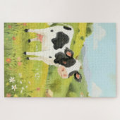 Een dagje uit voor de Koe Legpuzzel (Horizontaal)