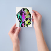 Een Dalmatiaan met een heldere kleur Flyer (Hand)