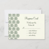 Een Damask RSVP (groen) (Voorkant)