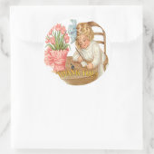 Een  Dank u Nota Ronde Sticker (Tas)