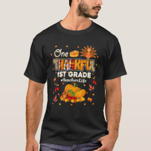 Een dankbare 1e klas-leraar loopt najaar t-shirt