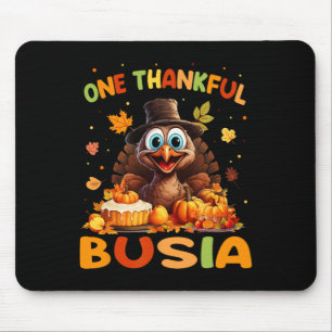 Een dankbare Busia Graphic Herfst Thanksgiving Muismat