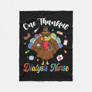 Een dankbare dialyseverpleegkundige Turkije Happy Fleece Deken