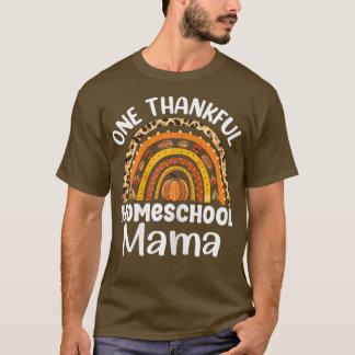 Een dankbare herfst Ba's van homeschool T-shirt