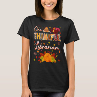 Een dankbare Hongaarse Herfst Autumn Librarian Dan T-shirt