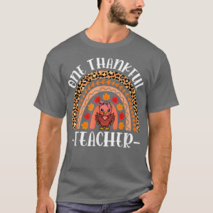 Een dankbare leraar-leraar-luipaard-regenboogThank T-shirt