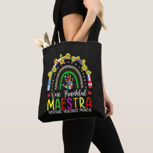 Een dankbare Maestra leraar Hispanic Heritage Mont Draagtas