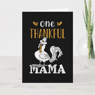 Een Dankbare Mama Kalkoen Thanksgiving Oma Grootmo Kaart