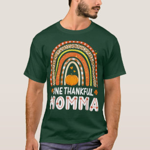 Een dankbare Momma Rainbow Leopard Herfst herfst d T-shirt